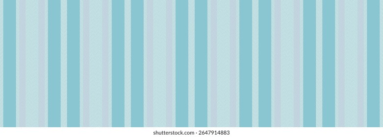 Screen textile seamless texture, victorian pattern vertical background. Rectangle lines stripe vector fabric in cyan and snow colors palette.