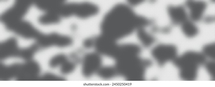 Screen tone fog seamless pattern with raster dots texture. Pop art cloud or mist in comic style with halftone pattern. Vector retro illustration