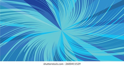 Screen Tone Swirl Blue Background