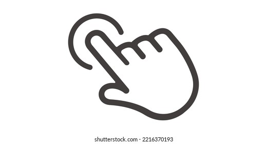 Screen touch icon. Vector illustration.