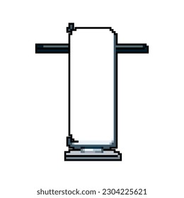 screen tv antenna game pixel art retro vector. bit old vintage, video channel screen tv antenna. old vintage illustration