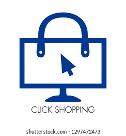 Screen tv with handle. Vector illustration design