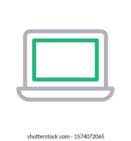 screen vector color line icon 