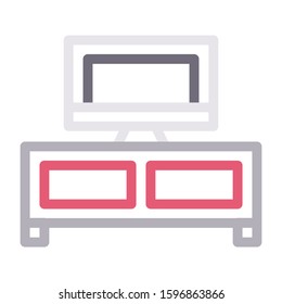 screen vector color line icon 