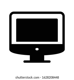 screen vector glyph flat icon 