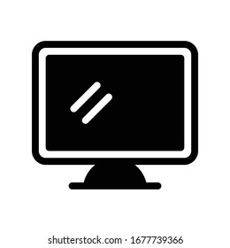 screen vector glyph flat icon 