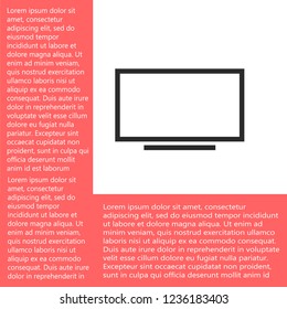 screen vector icon 10 eps