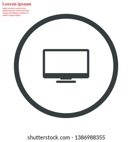 screen vector icon 10 eps , Lorem ipsum Flat design