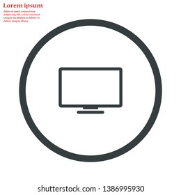 screen vector icon 10 eps , Lorem ipsum Flat design