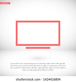 screen vector icon 10 eps , Lorem ipsum Flat design
