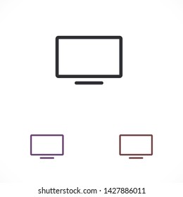 screen vector icon 10 eps , Lorem ipsum Flat design