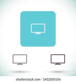 screen vector icon 10 eps , Lorem ipsum Flat design