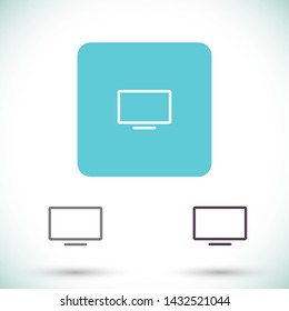 screen vector icon 10 eps , Lorem ipsum Flat design