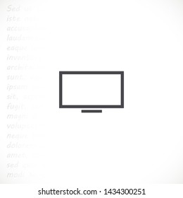 screen vector icon 10 eps , Lorem ipsum Flat design