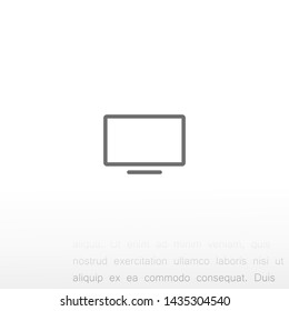 screen vector icon 10 eps , Lorem ipsum Flat design