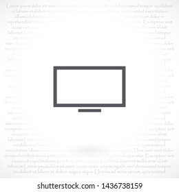 screen vector icon 10 eps , Lorem ipsum Flat design