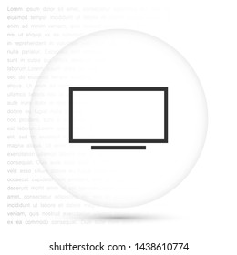 screen vector icon 10 eps , Lorem ipsum Flat design