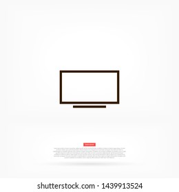 screen vector icon 10 eps , Lorem ipsum Flat design