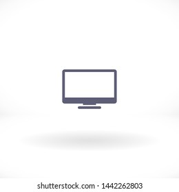 screen vector icon 10 eps , Lorem ipsum Flat design