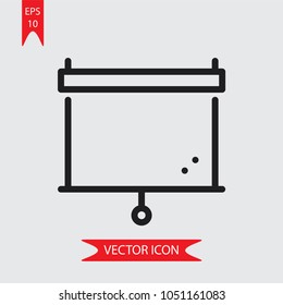 Screen vector icon 