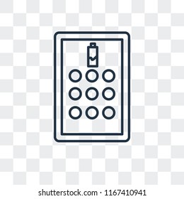 Screen vector icon isolated on transparent background, Screen logo concept