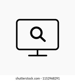 Screen vector icon.Window symbol.Computer,mobile window icon for web and mobile apps design 