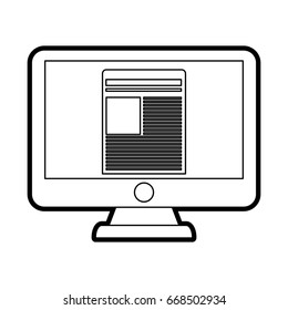 screen vector illustration