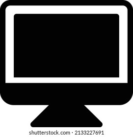 screen vector illustration isolated on a transparent background. glyph vector icons for concept or web graphics.