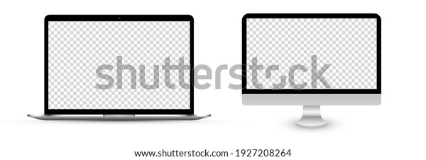 Download Screen Vector Mockup Tv Laptop Mockup Stock Vector Royalty Free 1927208264