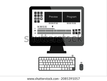 Screen Video Editing Software for editors. Post Production timeline editing.