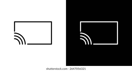 Screencast icon. Graphic Design vector icon. Ui Ux Icons