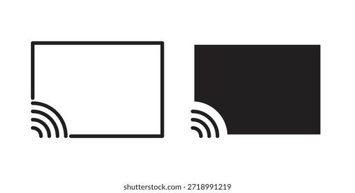 Screencast icon for mobile app, editable designs