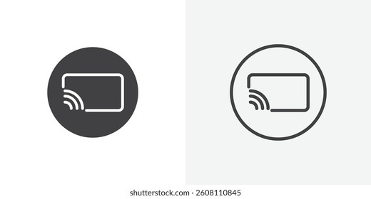 Screencast icons design. vector icons for ui designs