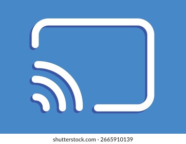 Screencast icons in flat style vector eps10.
