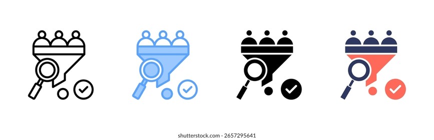 Screening icon sheet multiple style collection