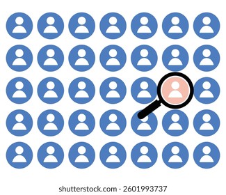 Screening process in recruitment to find the talent in human resources 