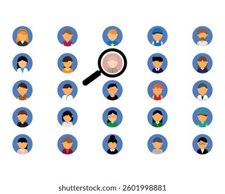 Screening process in recruitment to find the talent in human resources 