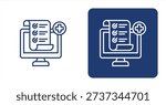 Screening Result icon, with contrast background.