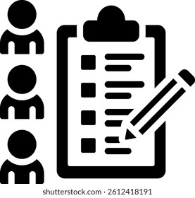 Screening Test Icon Glyph Vector Illustration