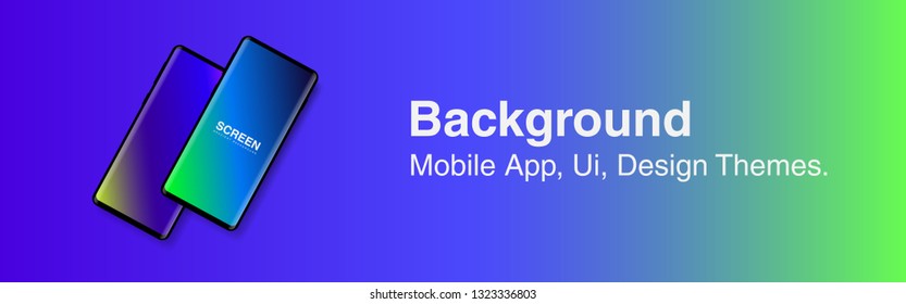 Screens vibrant gradient set background for smartphones and mobile phones. Background for mobile app, ui, design theme. vector