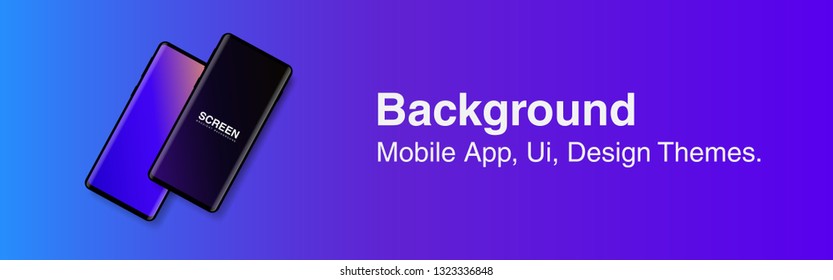 Screens vibrant gradient set background for smartphones and mobile phones. Background for mobile app, ui, design theme. vector