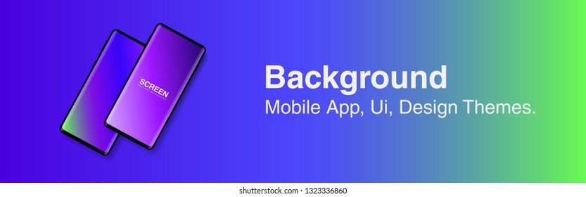 Screens vibrant gradient set background for smartphones and mobile phones. Background for mobile app, ui, design theme. vector