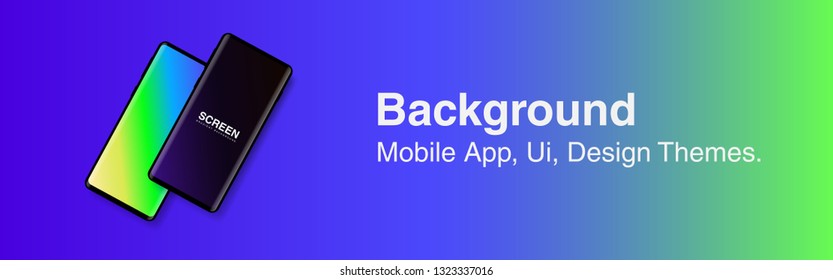 Screens vibrant gradient set background for smartphones and mobile phones. Background for mobile app, ui, design theme. vector