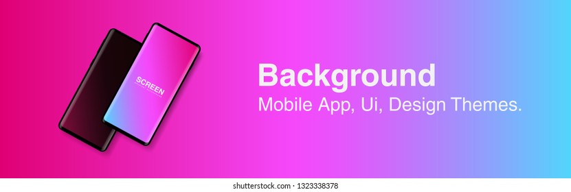 Screens vibrant gradient set background for smartphones and mobile phones. Background for mobile app, ui, design theme. vector