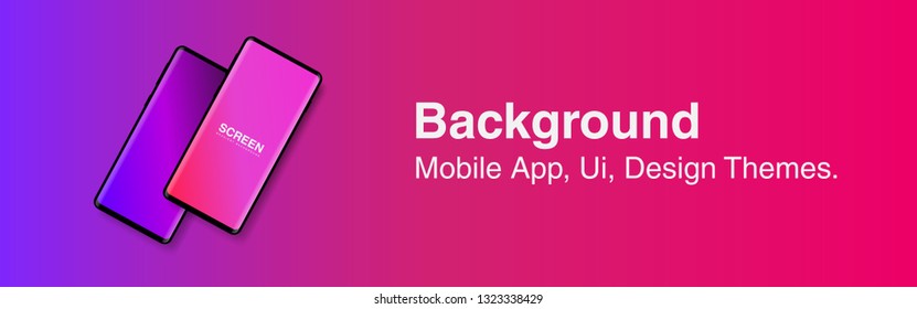 Screens vibrant gradient set background for smartphones and mobile phones. Background for mobile app, ui, design theme. vector