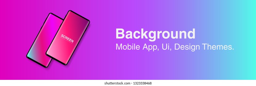 Screens vibrant gradient set background for smartphones and mobile phones. Background for mobile app, ui, design theme. vector