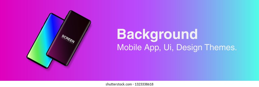 Screens vibrant gradient set background for smartphones and mobile phones. Background for mobile app, ui, design theme. vector
