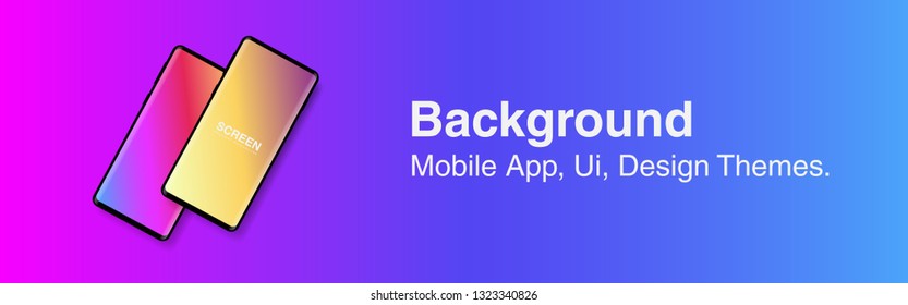 Screens vibrant gradient set background for smartphones and mobile phones. Background for mobile app, ui, design theme. vector