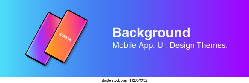 Screens vibrant gradient set background for smartphones and mobile phones. Background for mobile app, ui, design theme. vector