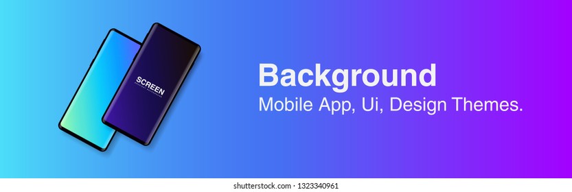 Screens vibrant gradient set background for smartphones and mobile phones. Background for mobile app, ui, design theme. vector
